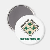 Aimant 4e ID Mountain Warrior Fort Carson (Recto/Verso)