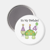 Aimant 4èmes T-shirts et cadeaux d'anniversaire de tortue (Recto/Verso)