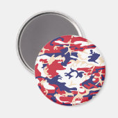 Aimant 4th of July, Independence day, Camouflage Beige (Recto/Verso)