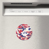Aimant 4th of July, Independence day, Camouflage Beige (In Situ (Lave-vaisselle))