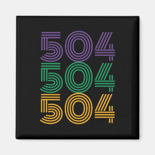 Aimant 504 Mardi Gras 2025 Drôle costume de carnaval