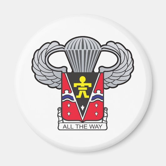 Aimant 509e crête aéroportée avec ailes aéroportées (Devant)