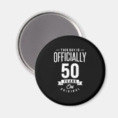 Aimant 50 Ans - 50e Anniversaire Drôle Cadeau (Recto/Verso)