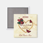 Aimant 50 ans d'or (Recto/Verso)