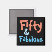 Aimant 50 et fabuleux 50e anniversaire (Recto/Verso)