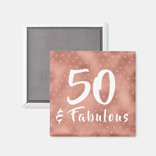 Aimant 50 et Fabuleux anniversaire (Recto/Verso)