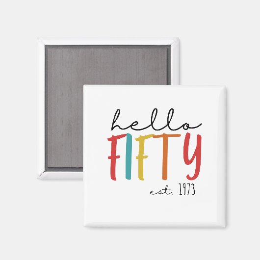 Aimant 50e anniversaire (Recto/Verso)