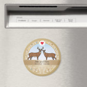 Aimant 50e anniversaire de Mariage personnalisé, Buck & D (In Situ (Lave-vaisselle))