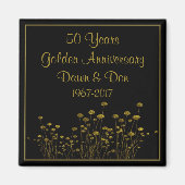 Aimant 50e anniversaire d'or (Devant)