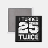 Aimant 50e anniversaire drôle (Recto/Verso)