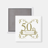 Aimant 50e anniversaire du Mariage (Recto/Verso)