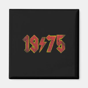 Aimant 50e anniversaire Vintage 1975 Hommes Femmes 50 ans
