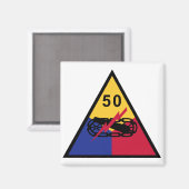 Aimant 50e division blindée (Recto/Verso)