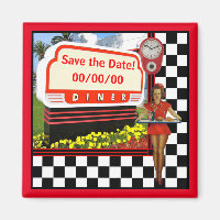 50s Retro Diner Save-the-Date