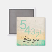 Aimant 54321 Allons-y ! Motivation technique moderne Note (Recto/Verso)