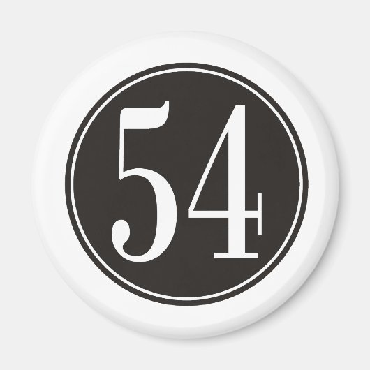 Aimant #54 Cercle noir (Devant)