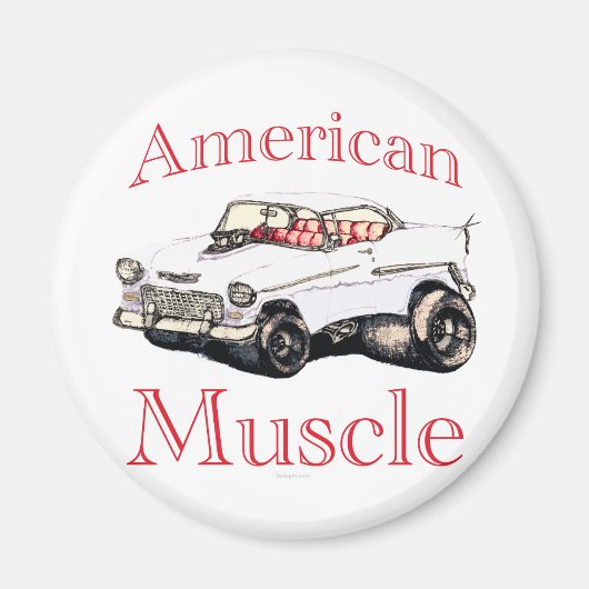 Aimant 55 chevy American Muscle (Devant)