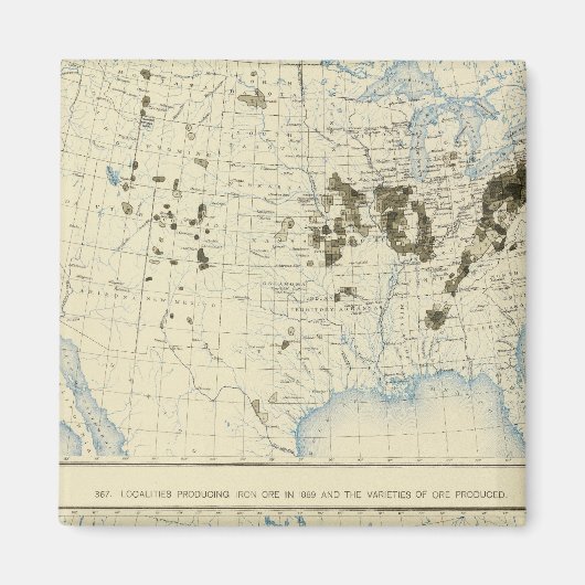 Aimant 58 Charbon 1890, minerai de fer 1889 (Devant)