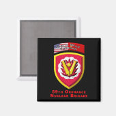 Aimant 59e Brigade de commandement "Dissuasion nucléaire  (Recto/Verso)