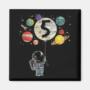 Aimant 5 ans Anniversaire Cadeaux de garçon Astronaut 5e