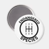 Aimant 5 Vitesse Espèces en voie de disparition (Recto/Verso)