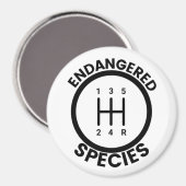 Aimant 5 Vitesse Espèces en voie de disparition (Recto/Verso)