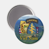 Aimant 5e bérets verts macv sog vietnam vétérinaires Magn (Recto/Verso)