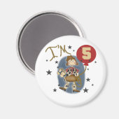 Aimant 5e Cowgirl Tshirts et cadeaux d'anniversaire (Recto/Verso)