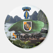 Aimant 5e Groupe des forces spéciales Vis d'anciens comba (Devant)