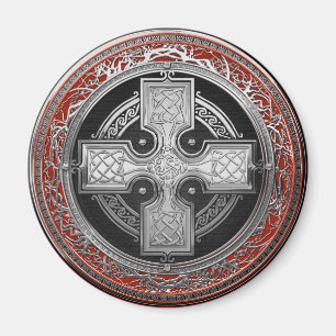 Aimant [600] Ancienne Croix de noeud d'argent sacré celti
