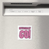 Aimant 60e Humour d'anniversaire (In Situ (Lave-vaisselle))