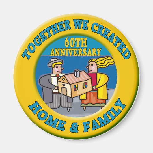 Aimant 60thweddinganniversaryb6 (Devant)