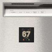 Aimant 67 Appelle Drôle Génération Z Argot Mème Écran de  (In Situ (Lave-vaisselle))