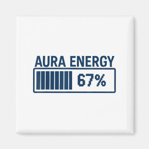 Aimant 67 Aura à Six Sept Mème Drôle Slang Gen Alpha