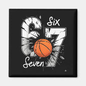 Aimant 67 Basketball Six Seven 6 7 Meme 67  (Devant)