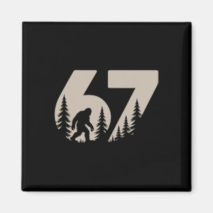 Aimant 67 Blagues Six Sept Mème Bigfoot Gen Alpha Argot T