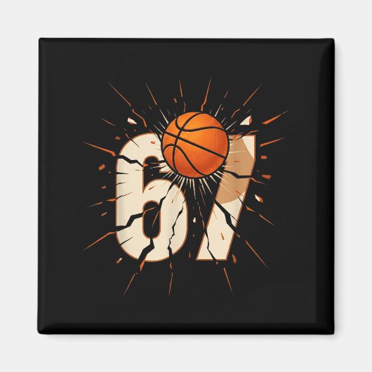 Aimant 67 Brainrot Youth Basketball Drip - Funny Kids 67 (Devant)