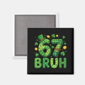Aimant 67 bruh mème saint patrick trèfle hommes femmes (Recto/Verso)
