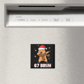 Aimant 67 Bruh Six Seven Meme Capybara Christmas Kids Boy (In Situ (Lave-vaisselle))