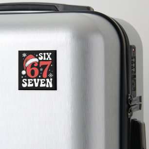 Aimant 67 Chapeau de Père Noël Noël Six Sept Blagues