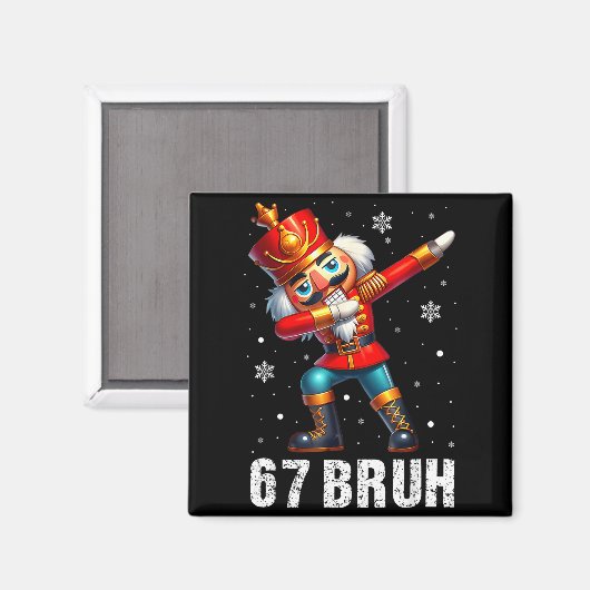 Aimant 67 Christmas Nutcracker Six Seven Bruh 6 7 Funny C (Recto/Verso)
