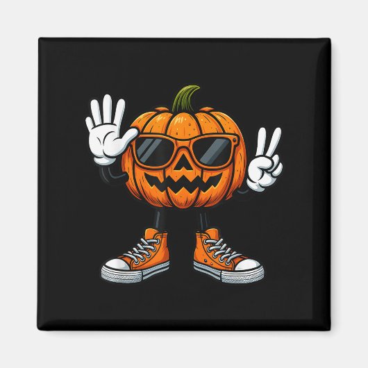 Aimant 67 Citrouille d'Halloween Drôle Brainrot Mème Enfa (Devant)
