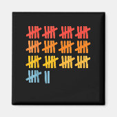 Aimant 67 Counting Math Teacher Mathematics 67th Number (Devant)