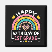 Aimant 67 Days Of School Happy 67th Day Of 1st Grade Teac (Devant)