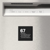 Aimant 67 Définition Drôle Six Sept Mème 6 7 (In Situ (Lave-vaisselle))