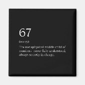 Aimant 67 Definition Meme (Devant)