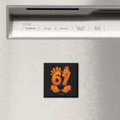 Aimant 67 Dinde de Thanksgiving Drôle Gen Alpha Meme Merc (In Situ (Lave-vaisselle))