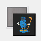 Aimant 67 Drip Ice Cream Hockey Player  (Recto/Verso)