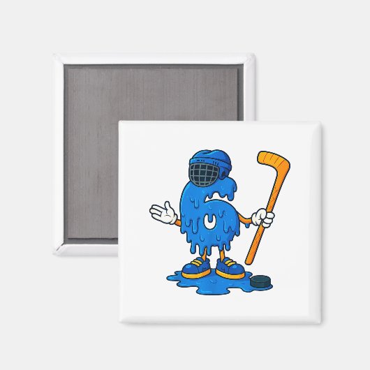 Aimant 67 Drip Ice Cream Hockey Player  (Recto/Verso)