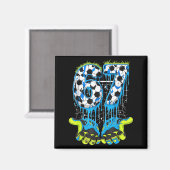 Aimant 67 Drip Soccer Gen Alpha Slang Six Seven Meme  (Recto/Verso)